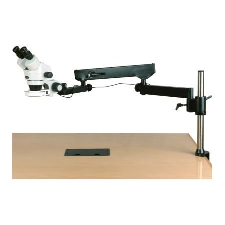 United Scope Llc. AmScope SM-8B-144S 7X-45X Binocular Articulating Zoom Stereo Microscope with Clamp & 144-LED Light SM-8B-144S